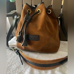 Dooney & Bourke velvet bucket bag